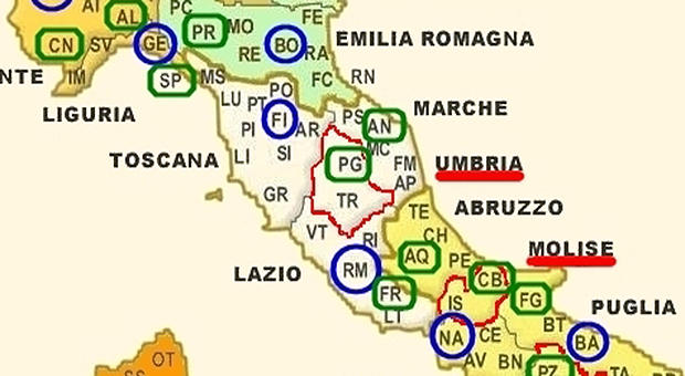 Riordino province il presidente della Regione Rossi contro